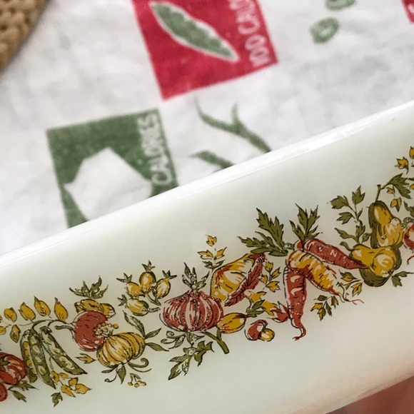 ANCHOR HOCKING OVAL BAKING DISH LID VINTAGE SPICE - Picture 9 of 15